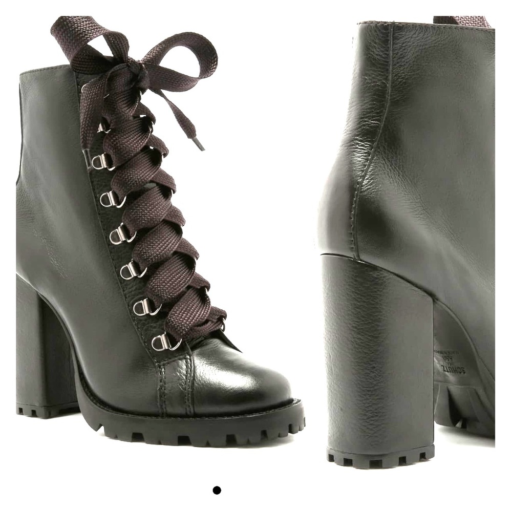 SCHUTZ Zara lace-up combat boot